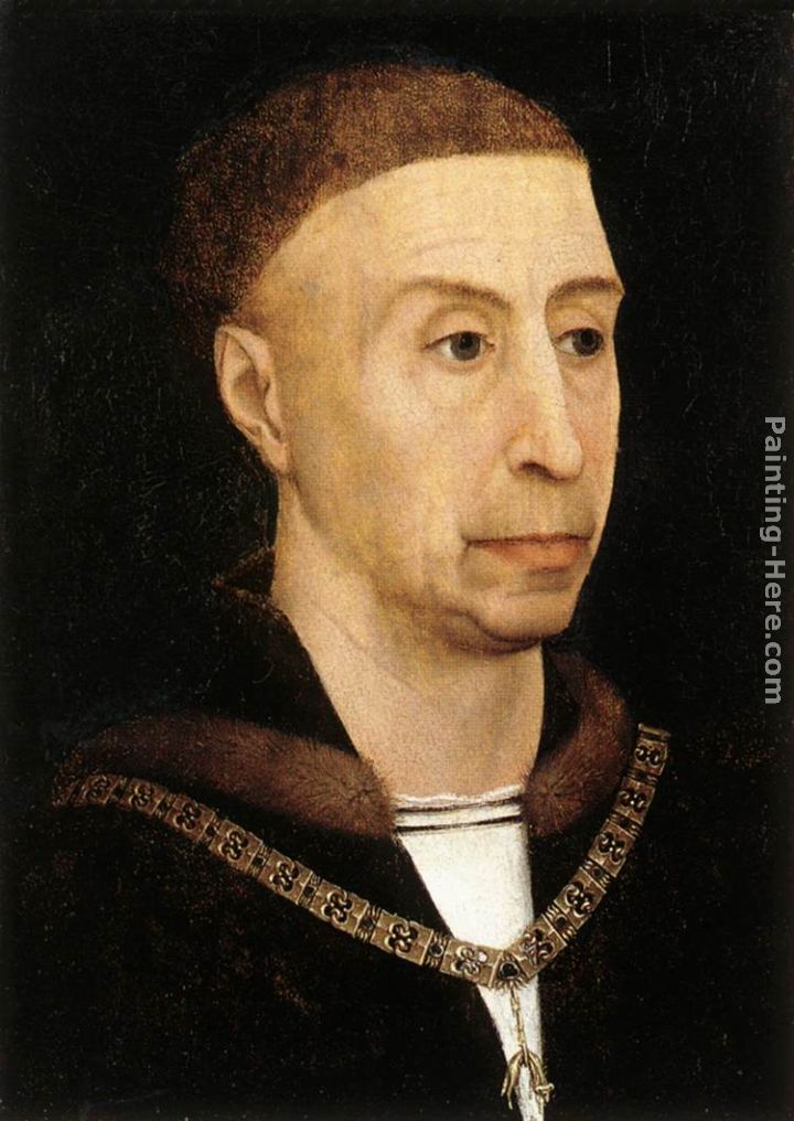 Portrait of Philip the Good painting - Rogier van der Weyden Portrait of Philip the Good art painting